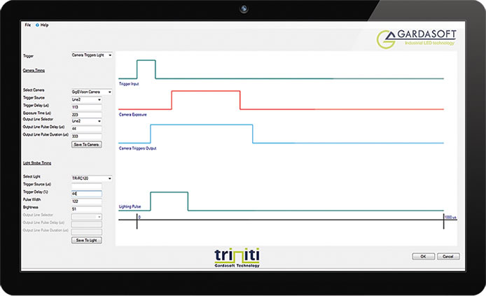 triniti camera and lighting configuration and control