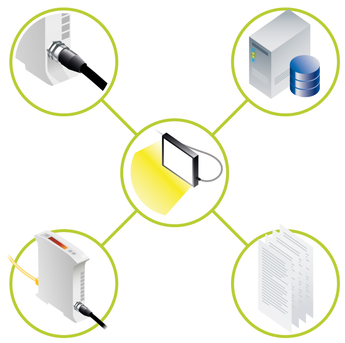 Illustration of easy maintenance of Machine Vision lighting, using the Triniti Intelligent lighting platform from Gardasoft Vision